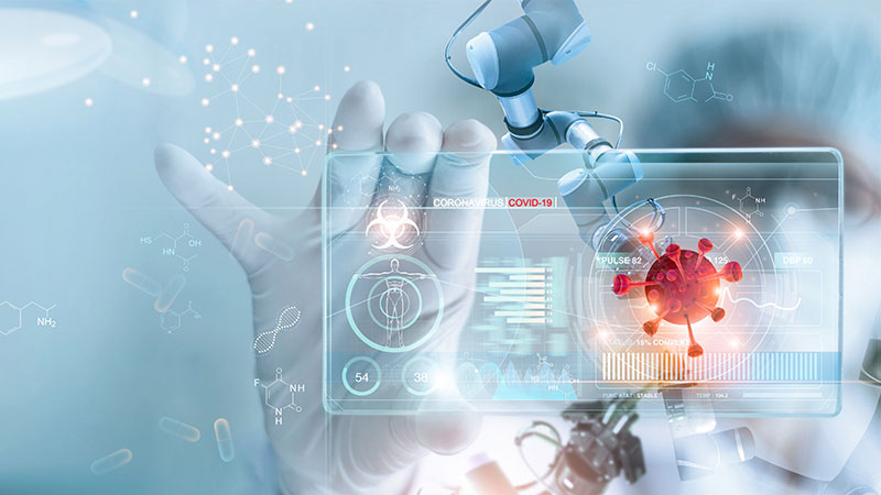 Estudo do coronavírus em laboratório